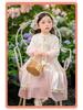 Spring & Autumn 2025 Hanfu Vest Dress Set: Fairy Princess Chinese Style for Girls