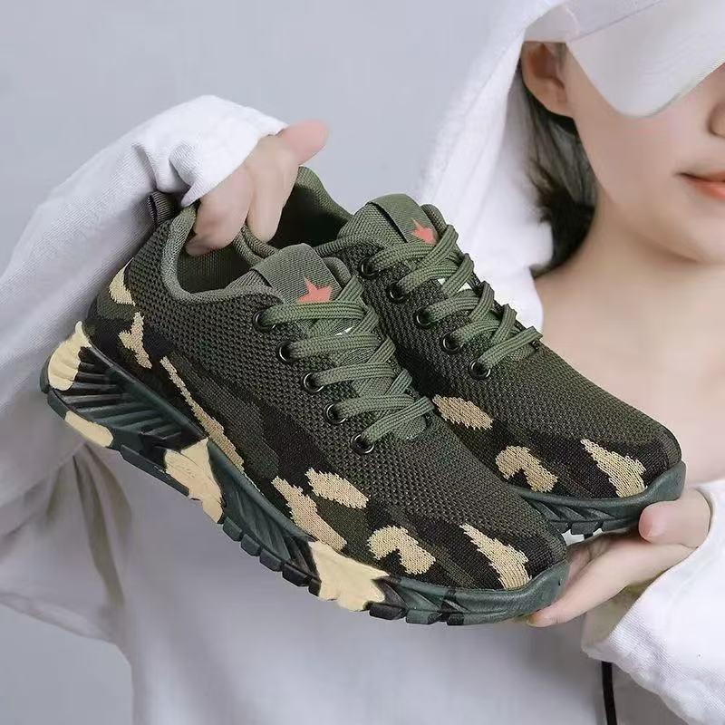 Breathable Camouflage Fleece-Lined Outdoor Shoes for Men & Women - Non-Slip Hiking & Construction Footwear for All Seasons