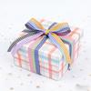 8 Rolls Plaid Ribbon Grid Ribbon Checked Polyester Ribbon 3/8" Fabric Ribbon Roll for Hair Accessories Craft Christmas Gift Wrap