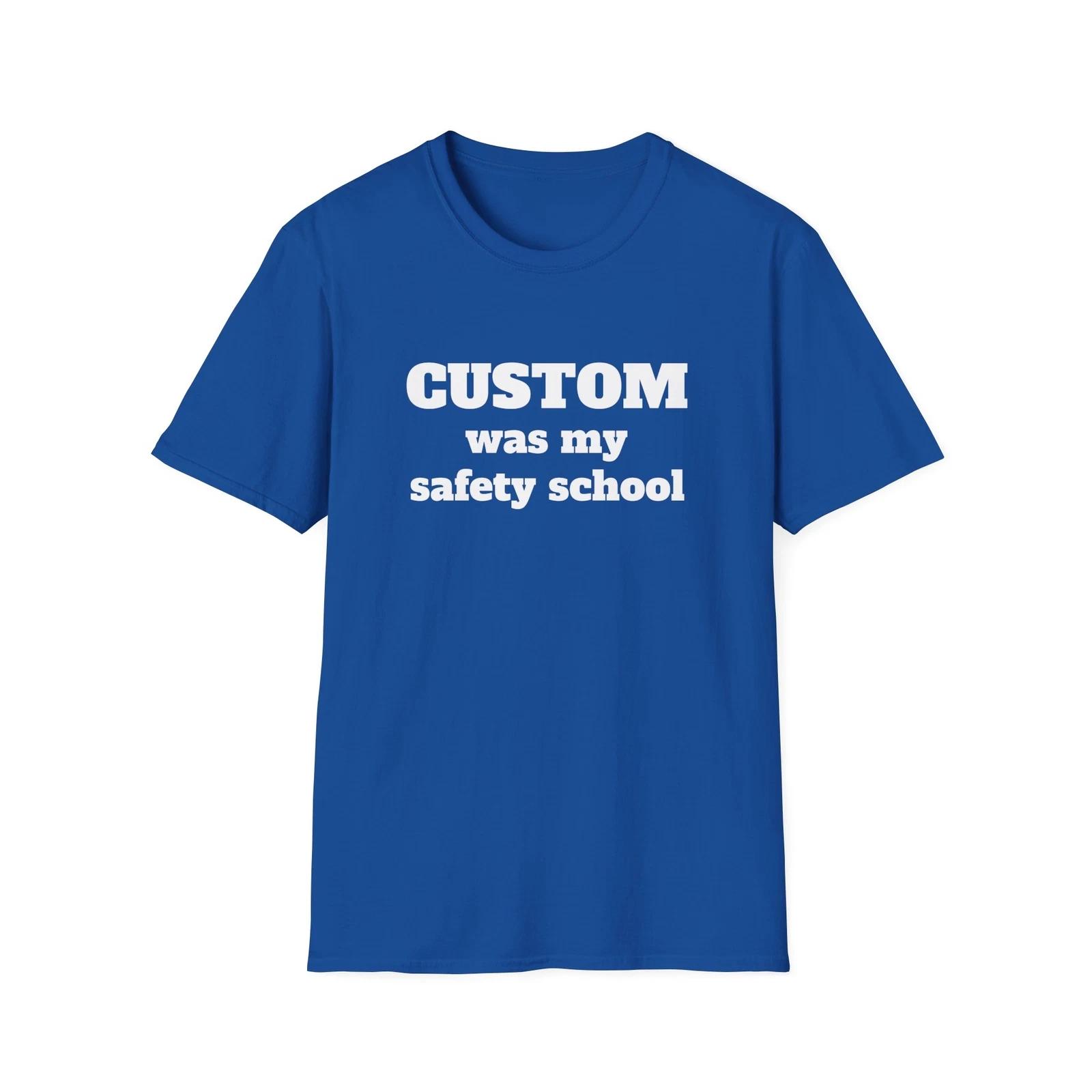 

CUSTOM - Funny Safety School Collegiate Unisex Softstyle T-Shirt XL