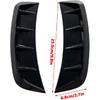 Universal Auto Fender Cover Trim, Car Wheel Arch Eyebrow Sticker Protector Covers, Wheel Arch Side Fender Air Outlet Cover Trim - Black
