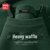 MINISO Herren Waffelstrick Kurzarm-T-Shirt