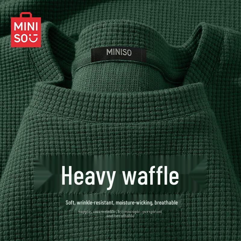Мужская вафельная футболка с коротким рукавом MINISO M