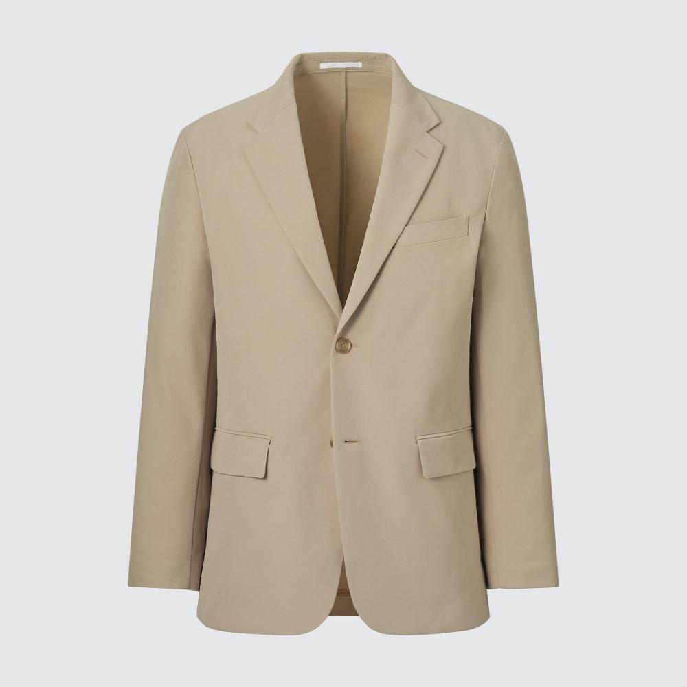 Uniqlo Japan Impressive Jacket 2 Way Stretch  Cotton Like  Sleeve Length 2cm Short  Dress Length 1cm Short  Can Be Set Up