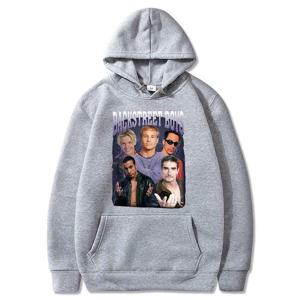 90er Klassiker Vintage Backstreet Boys Band Hoodie Herren Damen Hip Hop Rock Kapuzenpullover Übergroß Streetwear Trainingsanzug