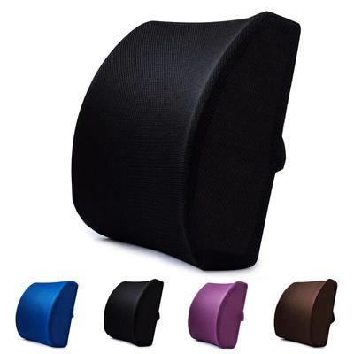 34*32cm Soft Memory Foam Waist Cushion Pillow Lumbar Support Back Massager Universal Car Seat Pillows Home Office Relieve