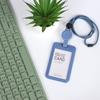 Retractable ID Card Holder with Lanyard, Hard Shell Badge Holder for Campus or Meal Cards