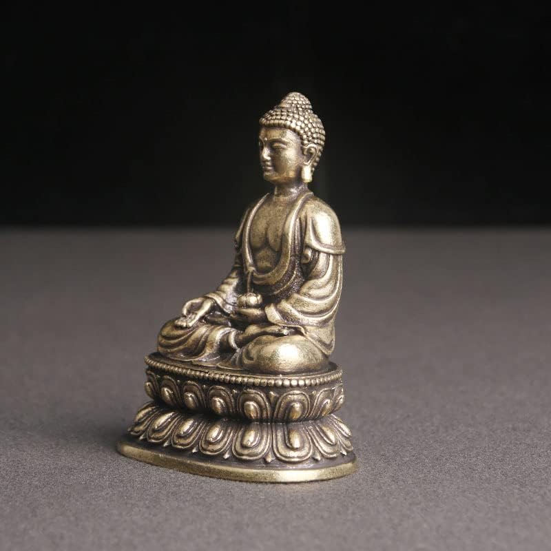 Small Buddha Statue Yakushi Nyorai Promotes good recovery from protection from and good 46mm [Seated (Medicine Buddha)] health, illness, protection,