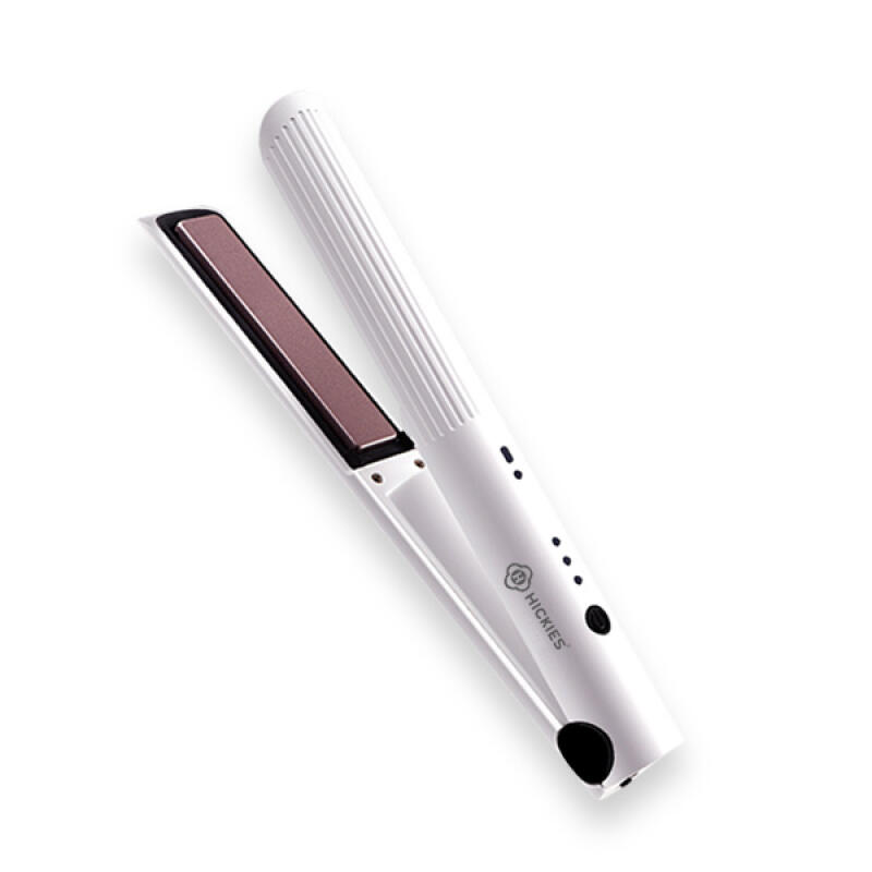 BLOSSOM, a portable travel tilting cushion styler cordless curling iron white