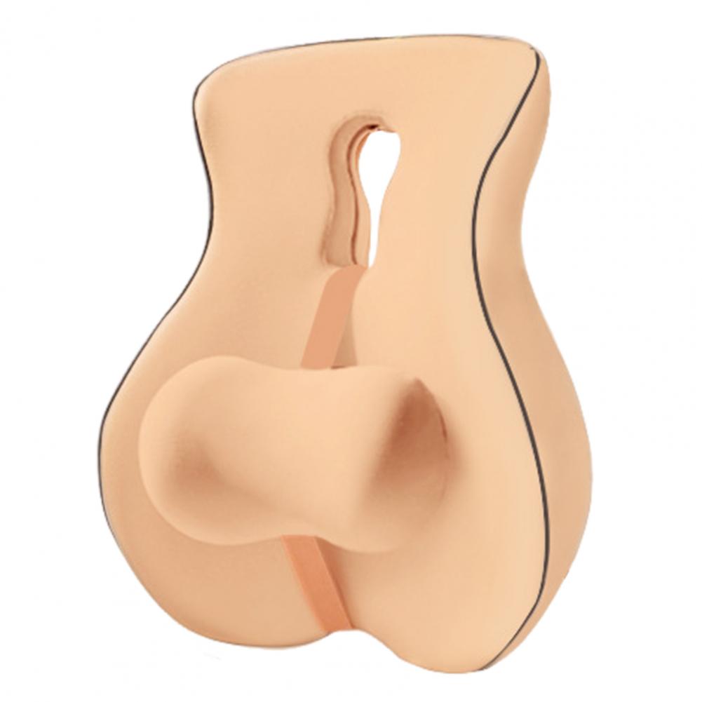 Back Support Cushion Memory Foam Lumbar Support Cushion Adjustable Slider for Office Chair Computer Desk Chair