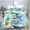 Home Textiles Three-Piece Purple Halloween Cartoon Digital Printing Quilt Pillowcase Bedding