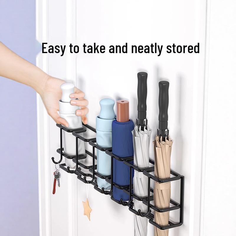 Newcomer Exclusive: Wall-Mounted Umbrella Storage & Hanging Rack for Entryway