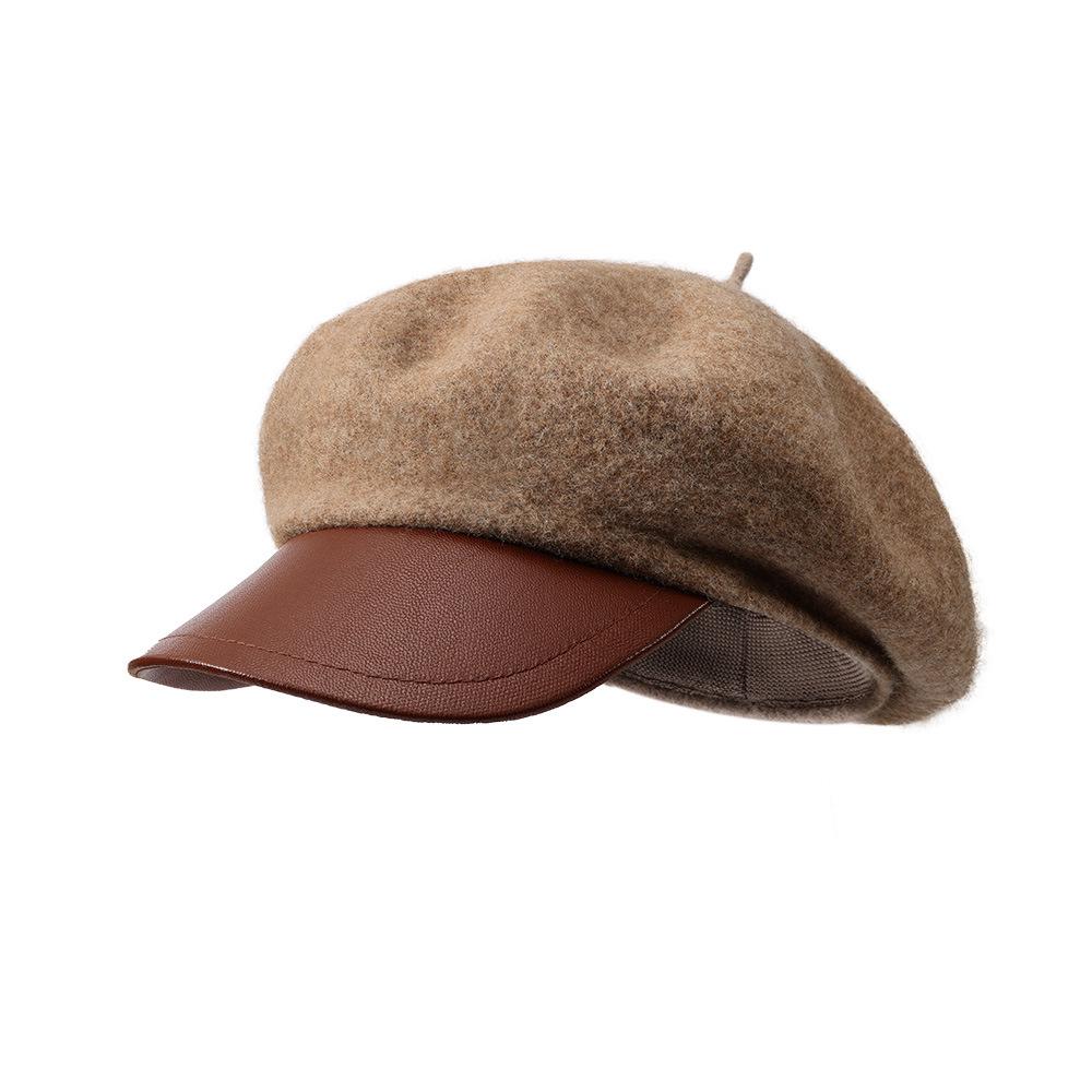 Women's Wool Beret: Autumn/Winter Fashion, All-Season Japanese Painter Style, Windproof and Warm (DMZ102)