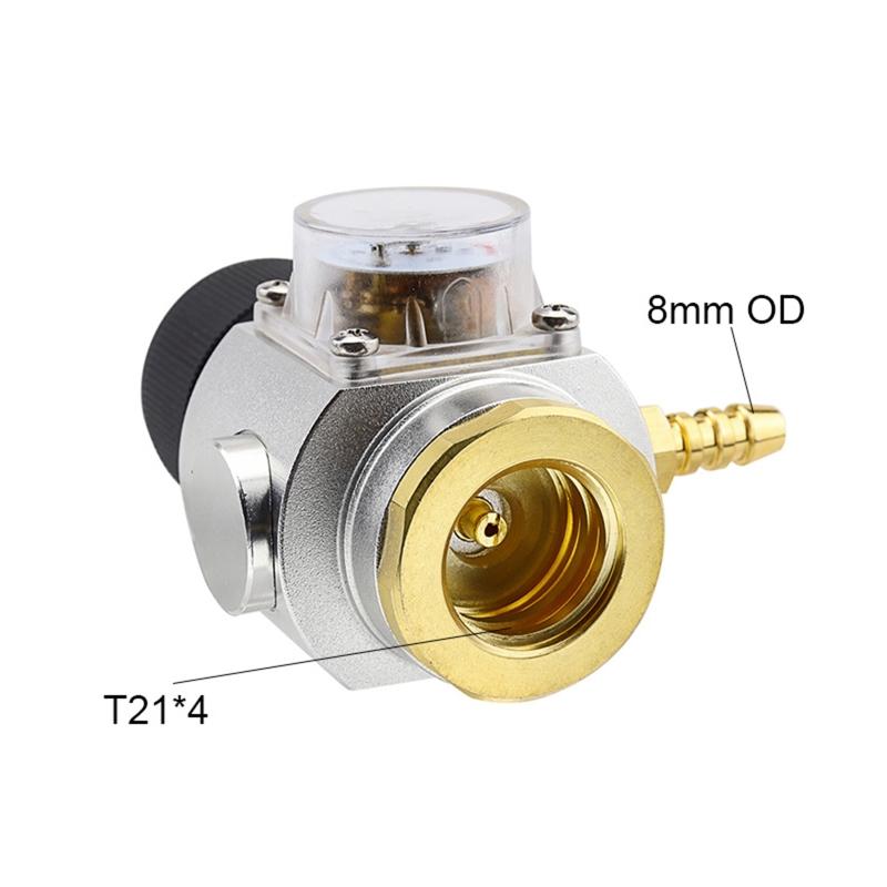 Small Gas Regulator Gas Pressure Gauge Pressure Control Fitting Quick Connector