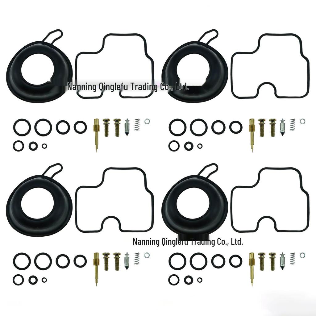 4-Pack Carburetor Repair Kits for CB400/CB400SF Vacuum Diaphragm Gasket.