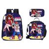 New Friday Night Funkin Backpack Three Piece Set Black Friday Korean Version Student Backpack Ice Pack Pencil Case Dropshipping