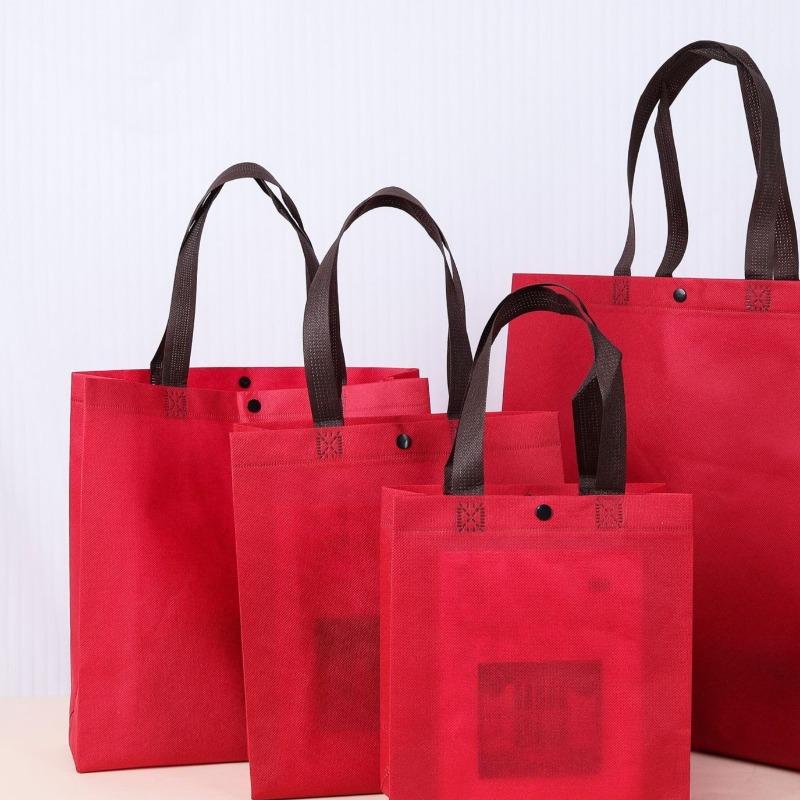 Vertical Version Non-woven Shopping Sack Reusable Portable Bag Large Capacity Tote Pockets Used for Shoe Boxes Clothes Books Gift Packag Storage Pouch