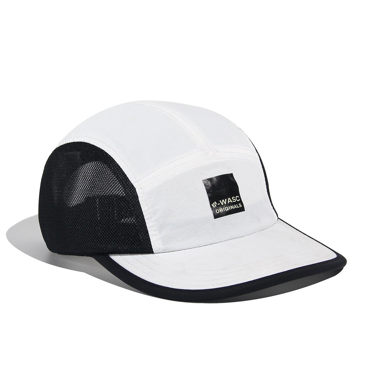 

Outdoor quick-drying waterproof sports five-piece hat Japanese four-season shading and UV-proof baseball cap hat wholesale Adjustable білий