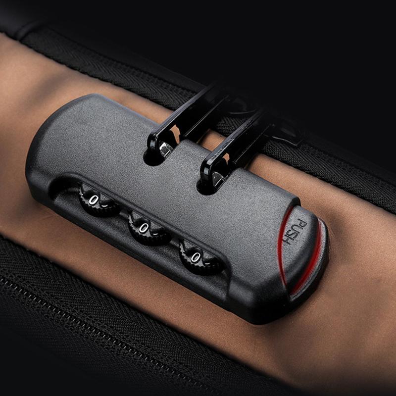 Men Fashion Travel Sport Sling Bag Male Multifunction Anti-Theft Usb Charging Password Lock For Riding Motorcycle Chest Packs