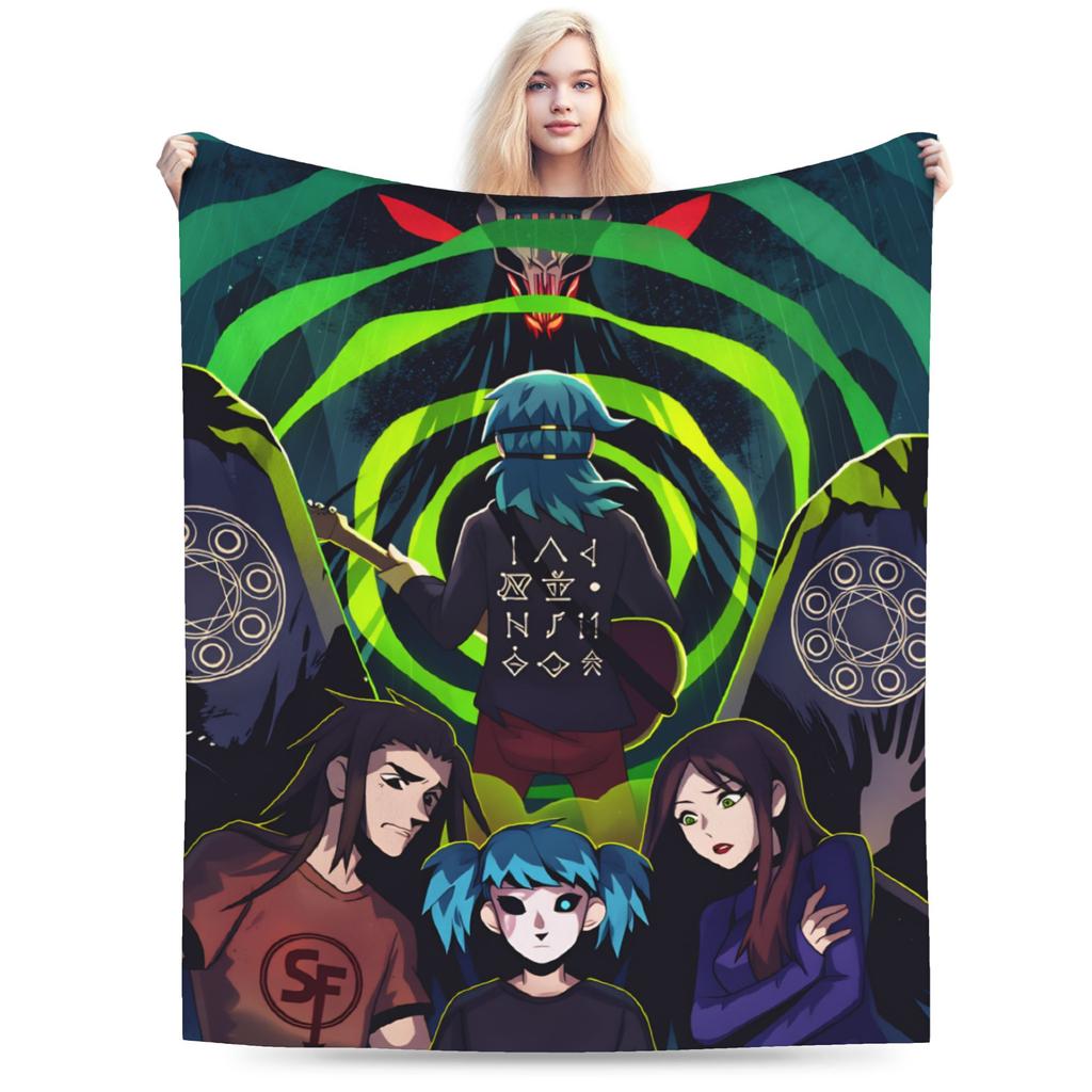 Sally Face Game Anime SF Flannel Blanket Winter Warm Soft Bedding Throws for Boy Girl Couch Bed Pattern Bedspread Sofa Bed Cover
