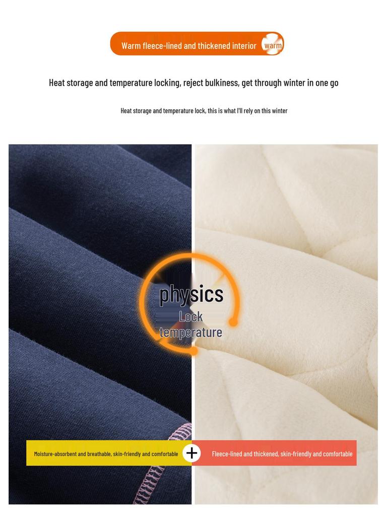 Girls' Winter Fleece-Lined Quilted Cotton Sports Pants - Thickened Three-Layer Design for Big Kids