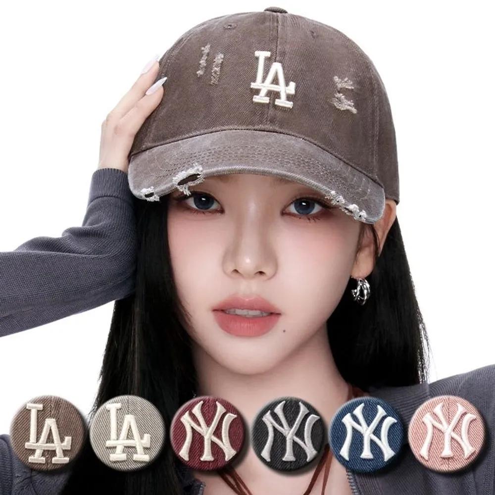 Unisex Damaged Washed Unstructured Ball Cap (3ACPVV34N) Burgundy фото