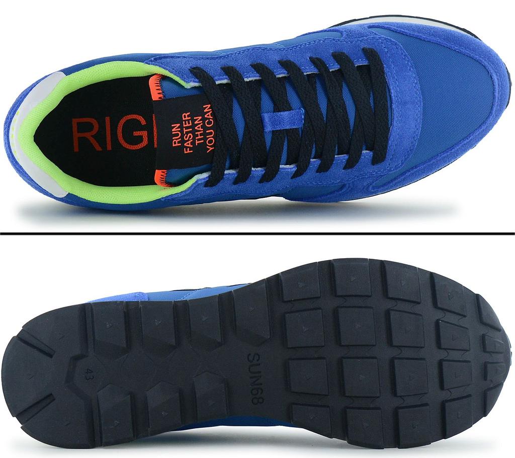 Sun68 Tom Fluo - Men's Sneakers Shoes Blue Z36102-58 ORIGINAL