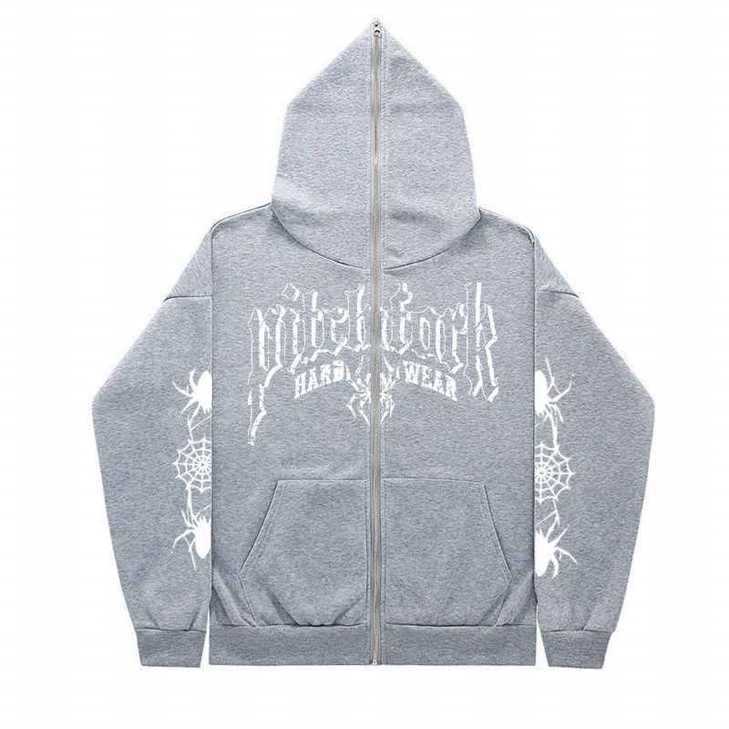 2024 cross-border new product Kuroshio cardigan boys coat oversize hoodie hoodie couple spider sweater