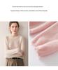 2025 Autumn/Winter Women's Distressed Round Neck Cashmere Sweater - Fashionable Loose Knitted Solid Color Long Sleeve Shirt