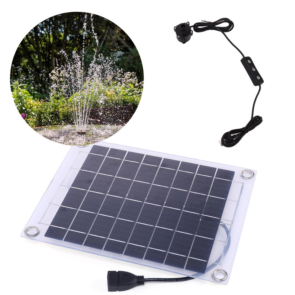 Solar Power Panel Water Pump Kits 12V 10W 800L/H Flow Fish Tank Pump with Adjustment Switch Garden Decoration Kits for Fish Tank