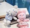 Cute Rabbit Plush Companion Doll  Stuffed Animal Keychain Bag Car Pillow Plush  Animal Plush Toy Sleeping Gift
