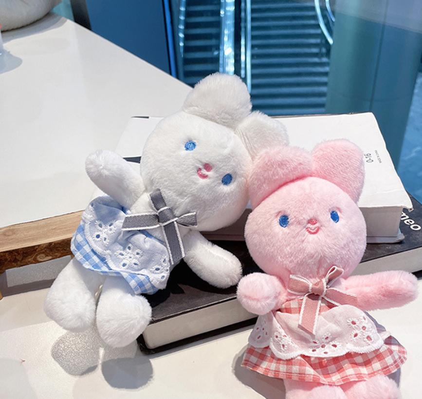 Cute Rabbit Plush Companion Doll Stuffed Animal Keychain Bag Car Pillow Plush Animal Plush Toy Sleeping Gift