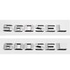 ABS Kovová Samolepka na Auto Zadní Kufr Čísla Písmena Znak pro Mercedes Benz 300SEL 500SEL 560SEL 600SEL Znakové Samolepky Dekorace