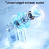 Mini Handheld Fan Transparent Cyber Portable Small Fan with Digital Display 3