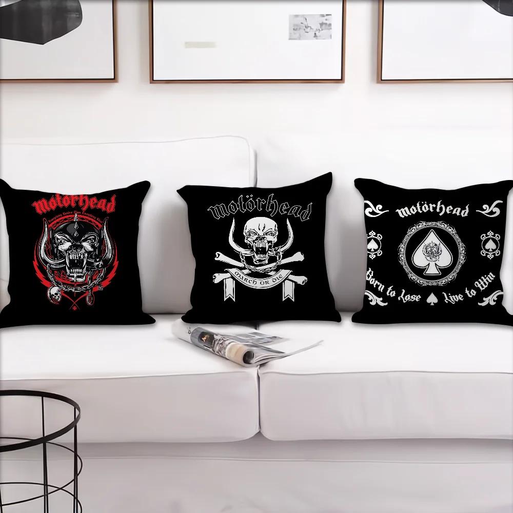 The Band M-Motorheads Comfortable soft Pillow Case for Sofa Living Room Home office Decor Protective Covers