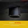 Stainless Steel Carbon   Car Pipe Tip Tip 63mm Output 89mm Polished Finish Enhanced Performance for Auto SUV