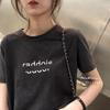 Short-sleeved T-shirt for Women Ins Summer Korean Version 2024 New Letter Loose Large Size Top Women's Student T-shirt