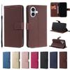 Applicable To Apple 16plus Solid Color Business Card Bag, Mobile Phone Case 16pro Card Insert, Flip Wallet, Cash Out.