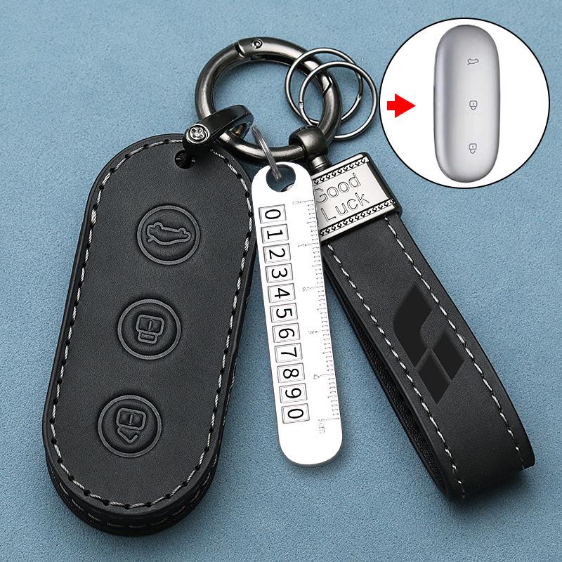 Ideal L9 Key Cover for L7, L7 Air, L8, and L8 Pro Car - New Energy Extended Range Protection Bag Buckle