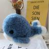 Plush Key Chain Whale Car Keychain Furry Wool Whale Keyring Furry Dolphin Keychain  Backpack Bag