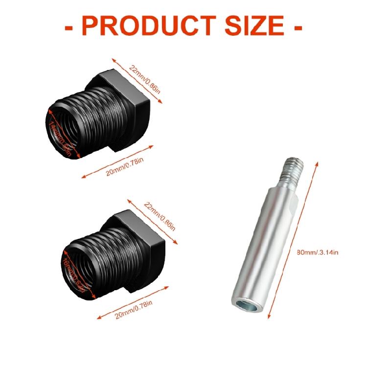 M10 To M14 M16 Thread Angled Grinder Adapter Connecting Rod Replacement Thread Converter Nut Connector