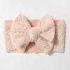 New Baby Plush Headband, Cute Bow Wide-brimmed Children's Headscarf, Warm Baby Hair Accessories In Autumn and Winter
