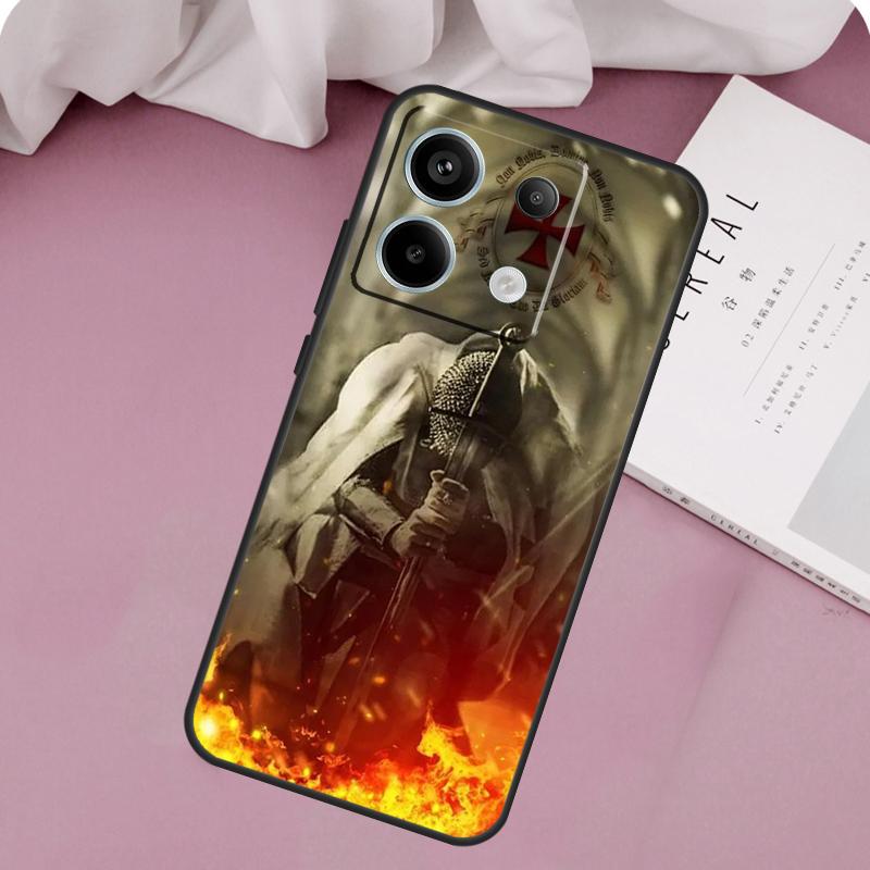 Knights Templar Case For Xiaomi Redmi Note 13 14 12 11 10 9 15 Pro Plus Redmi 15 14C 10C 12C 13C 15C Cover