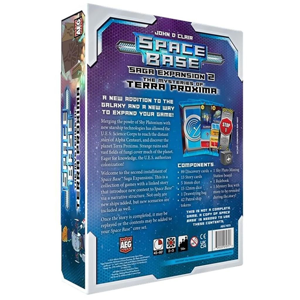 Space Base Mystery of Terra Proxima Expansion Board Dice Play Explore Discover 60 Minutes Play Ages AEG7075 - Game, Game, Stories, Planets, Secrets,