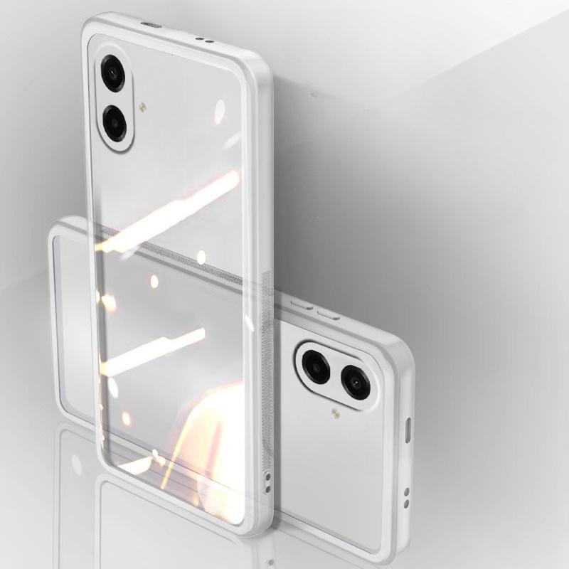 For Samsung Galaxy A07 / A07S / A08 / A18 Case Camera Protection Semi Transparent Soft Silicone Shockproof with Lens Protector Films
