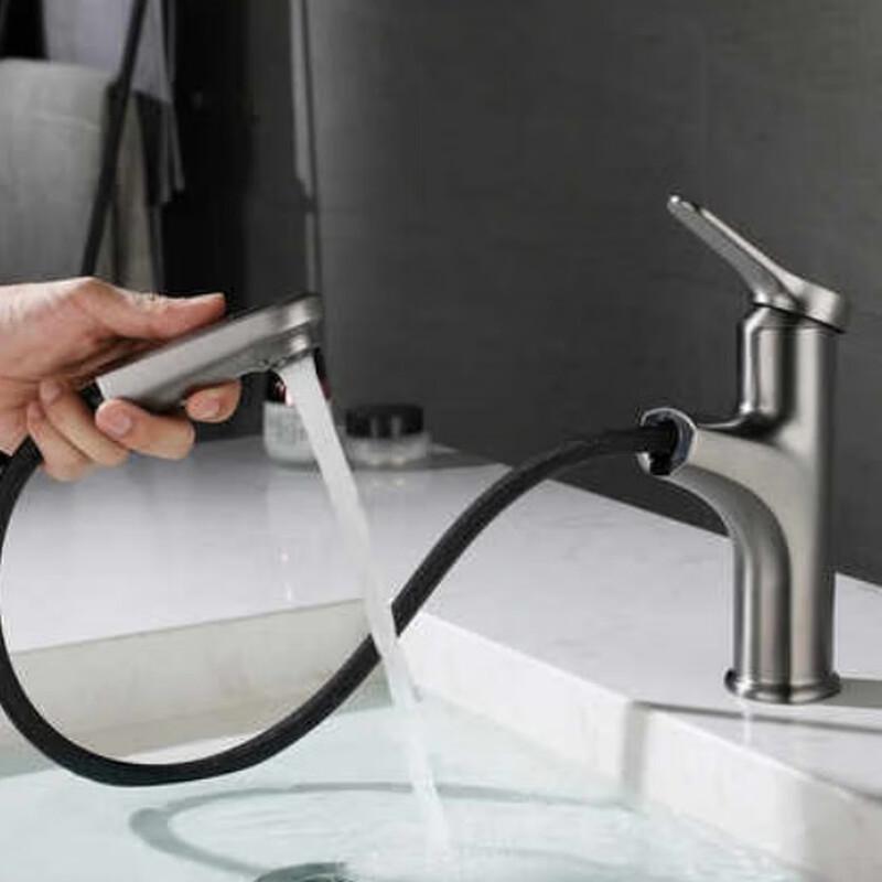 Huace All-Copper Pull-Out Basin Faucet