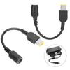 2 Stück Stromwandler-Kabeladapter 5,5 x 2,1 mm Rund auf 7,9 x 5,5 mm Quadratisch für Lenovo ThinkPad X1/X240/G405
