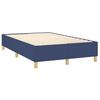 Box Spring Bed with Mattress Blue 120 x 200 cm Fabric