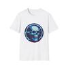 Unisex Softstyle T-Shirt Skull Electric Neon Energy Voltage Brain Power