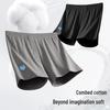Nanjiren Men's Cotton Antibacterial Loose Boxer Shorts